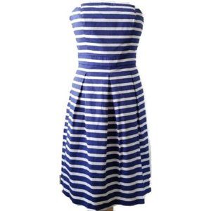 Gap Strapless Royal Stripe Dress - TALL SIZE